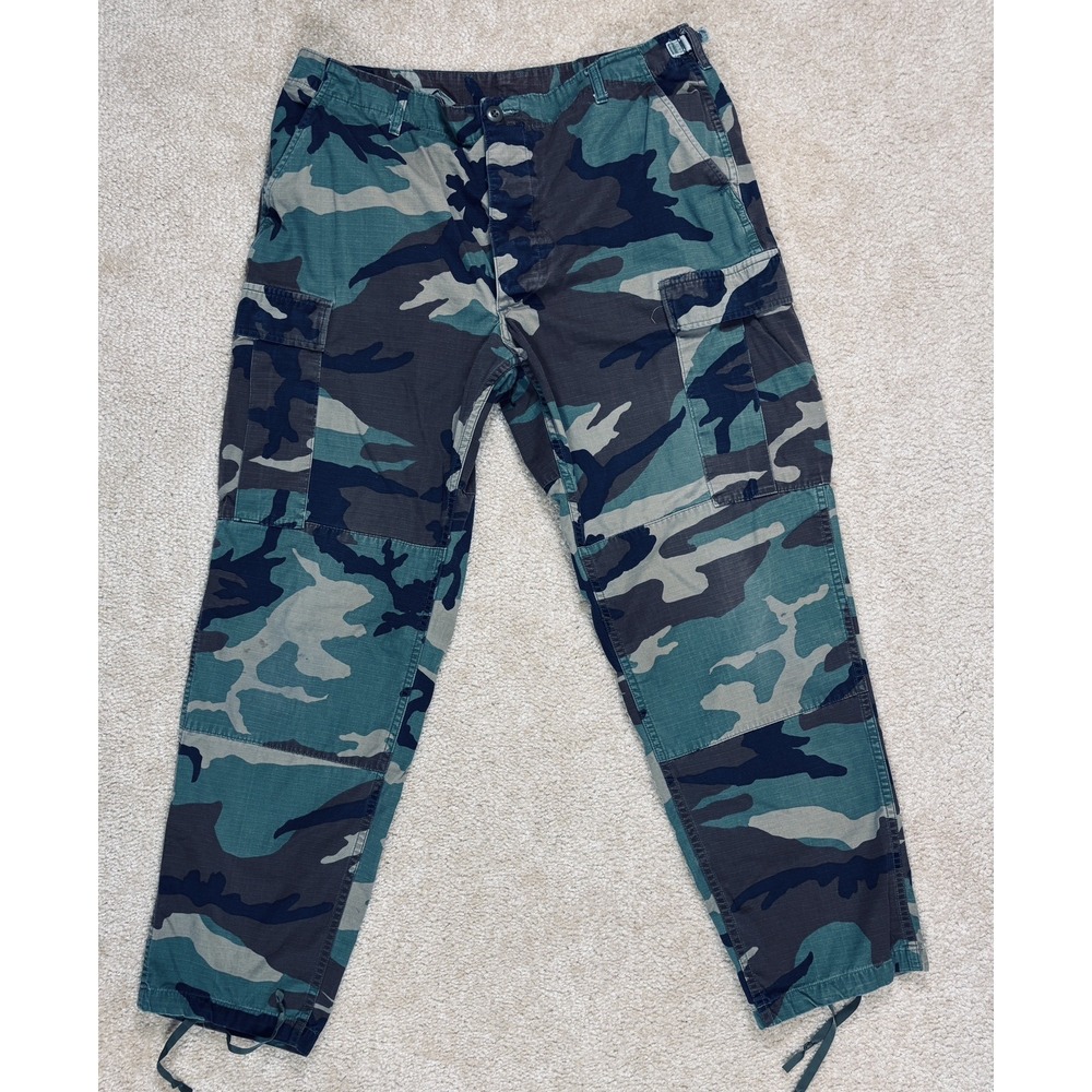 PROPPER US Army Pants Large Regular Camo Combat Trousers Cargo Woodland Military